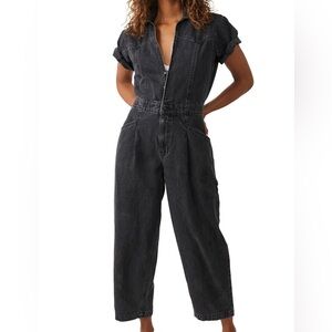 Free People Marla Denim Jumpsuit